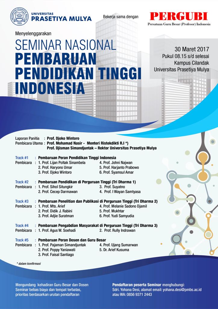 Seminar Nasional : Pembaruan Pendidikan Tinggi Indonesia